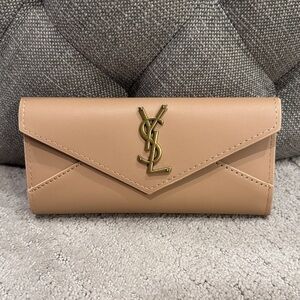 Tan Leather Envelope Wallet